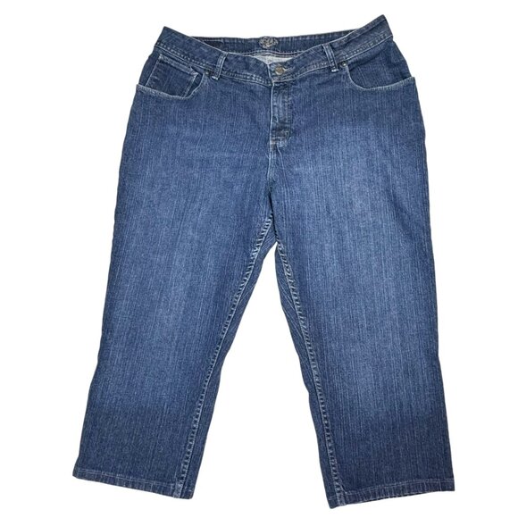 Riders By Lee Womens Capri Jeans Size 20WP Blue Denim - Picture 1 of 4